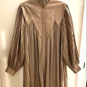 Accordian pleated long coat